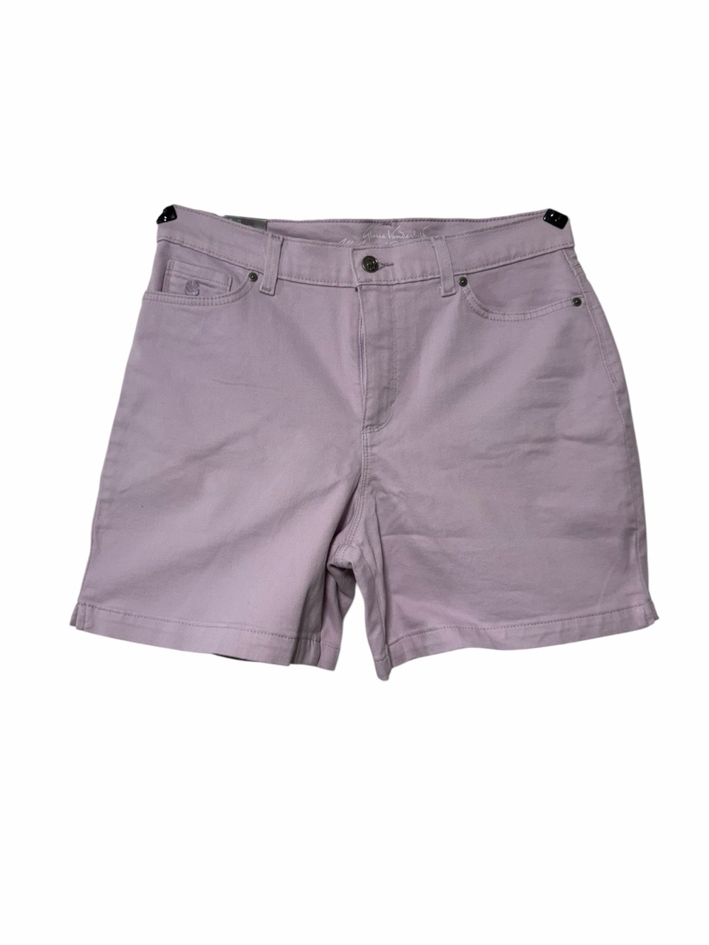 NWT Gloria Vanderbilt Amanda Short Lavender Kiss High-Rise Denim Shorts 12